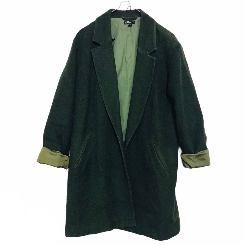 Levi's Sample Green Oversized Open Coat - image 1